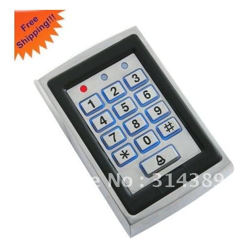 Aluminum metal casing.1000 USERS,extendable to 8k,Keypad password,backlight,EM card,reader extendable