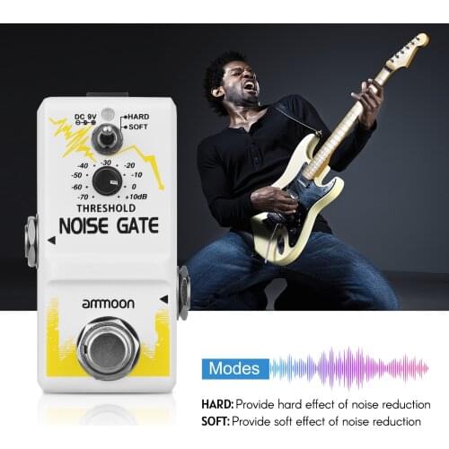Ammoon Single Noise Gate Guitar Effect Pedal Electric Guitar Pedal True Bypass Zinc Alloy Shell Guitar Parts guitar accessories