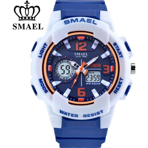 SMAEL Brand Fashion Women Sports Watches LED Digital Quartz Military Clock Man Watch Boy Girl Student Multifunctional Wristwatch