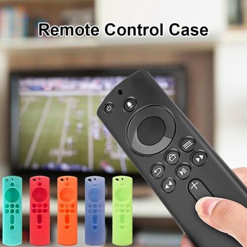 Remote Control Cover Luminous Anti-lost Dustproof Silicone Case Compatible For Fire Media Player TV Stick 4K Cube 5.9 Inch
