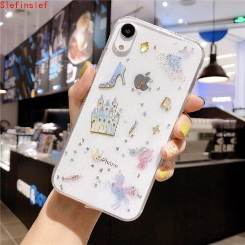 Castle Carrousel Cases For Samsung Galaxy S20 S10 S10E S9 S8 Plus Note 10 9 Phone Case Cute Transparent Soft TPU Cover
