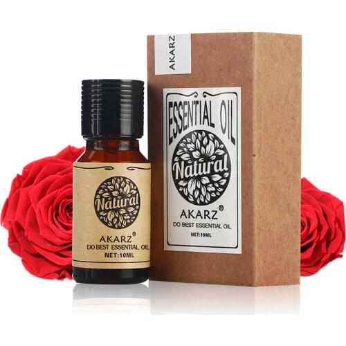Rose essential oil AKARZ Famous brand natural Oiliness Cosmetics Candle Soap Scents Making DIY odorant raw material Rose oil