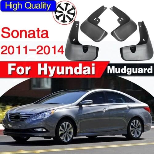 OE Styled Molded Car Mud Flaps For Hyundai Sonata i45 YF 2011 2012 2013 Mudflaps Splash Guards Flap Mudguards Car Styling