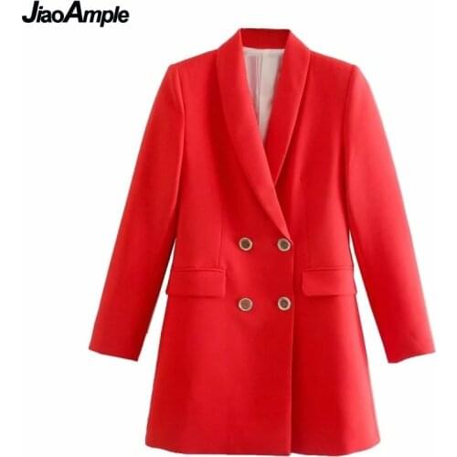 Женские двубортные пиджаки JiaoAmple China At AliExpress