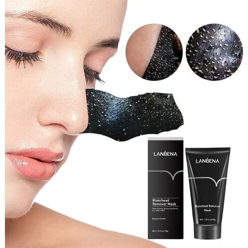 Korea Blackhead Remover Nose Black Mask Face Care Mud Acne Treatment Peel Off Mask Pore Strip Peel Mask Oil Control Skin Care
