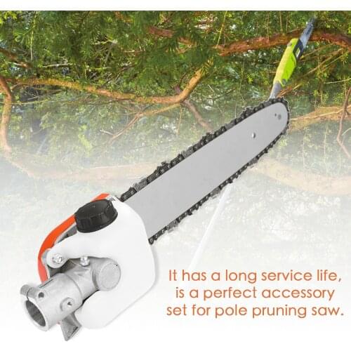 Chainsaw Gear Gearbox + Guide Plate + Chain Set for S-tihl HT KM 73-130 Series Pole Saw Trimmer Connector Pole Pruning Saw