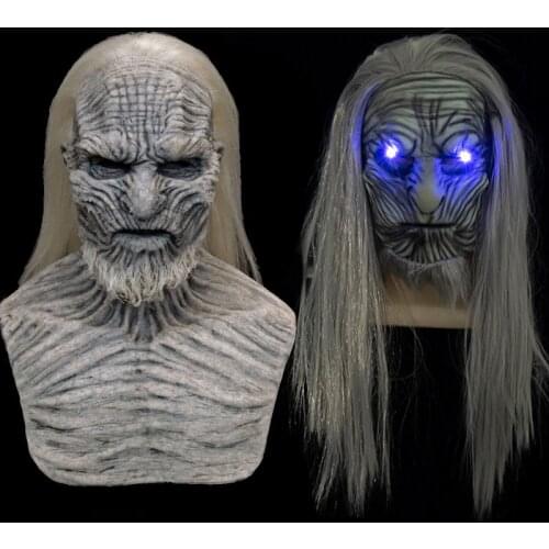 The Movie Night King Halloween Mask Throne Costume Horror Mask Adult Full Head Carnival Party Cosplay Masks Adult