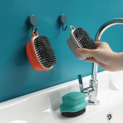 Multifunctional Sneaker Brush Shoe Brush Strong Plastic Household Laundry Cleaner Random Cleaning Accessories 1pc