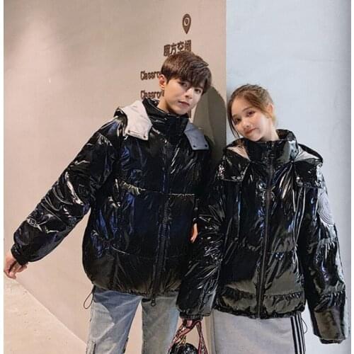 New Style Fashion Winter Womens Jacket High Quality Warm Female Coat Stylish Loose Black Woman Parkas Sequins Couples Dress