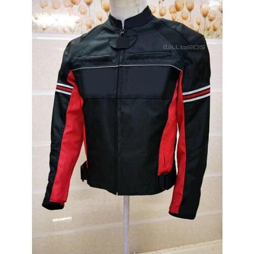 Motorbike Downhill Bike Offroad Jackets For Suzuki Motocross Mountain Bicycle Black Red Jacket With Protector