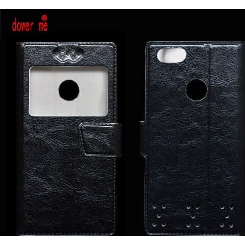 Dower me Soft TPU Silicone Case + Single View Window Flip PU Leather Case Cover For Gretel A6 5.5" Smat Phone