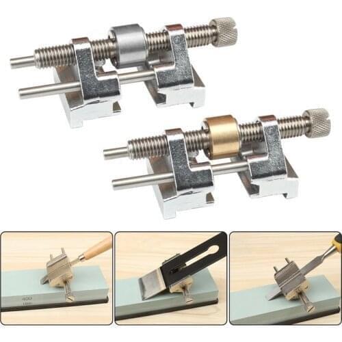 Brass/Stainless Steel Honing Guide Jig For Chisel sharpener Side Clamping Fixed Angle Wood Planer Blade Sharpener Abrasive Tools