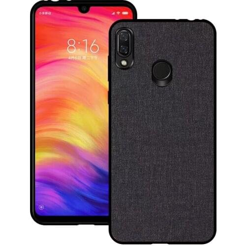 New Case For Redmi Note 7 Canvas Cover Soft Silicone Matte Phone Cases For Redmi Note 7 Full Protection bag Freeshipping