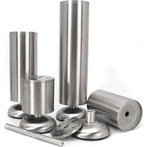 4pcs Stainless steel cabinet feet TV cabinet feet sofa feet coffee table legs support legs metal bed feet furniture feet