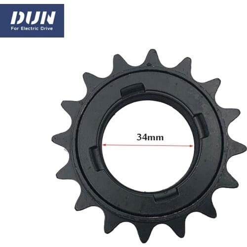 Single Freewheel English Thread 16T 34mm Diameter Match With QS 205 Spoke Hub Motor for Bicycle