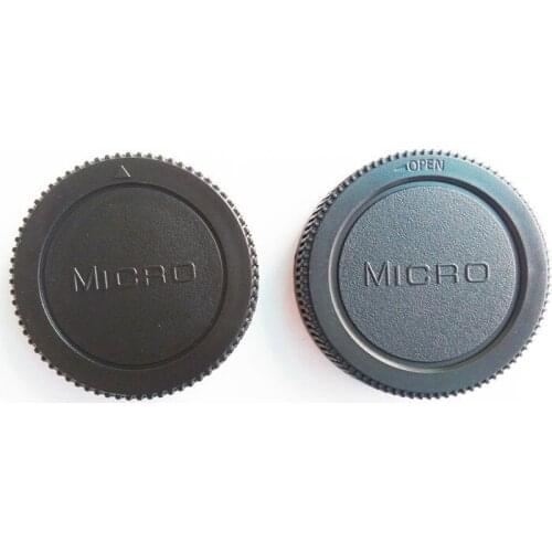 Wholesale 50Pairs/lot camera Body cap + Rear Lens Cap for Micro M4/3 m43 Olympus Panasonic GF1/GF2/GF3