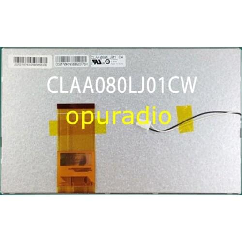 Original new CPT 8.0 inch TFT LCD Screen CLAA080LJ01CW 800 RGB *480 WVGA No Touch Panel CLAA080LJ01 CW