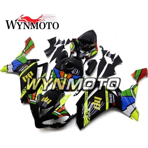 ABS Injection Plastics Fairings For Yamaha YZF1000 R1 Year 2007 2008 07 08 Motorcycle Full Fairing Kit Yellow Black Colorful