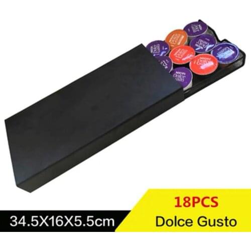 32Cups Rotatable Coffee Pod Holder For Dolce Gusto Capsule Display Capsule Rack Stainless Steel Tower Stand Storage Shelves 2021