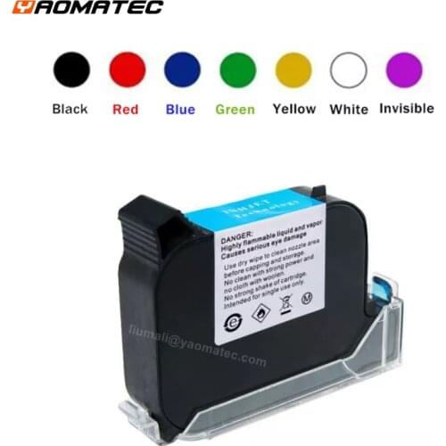 RK42A Handheld Printer Ink Cartridge Fast Dry Eco Solvent 600DPI Print Height 12.7mm Inkjet Printer Colorful Ink Cartridge