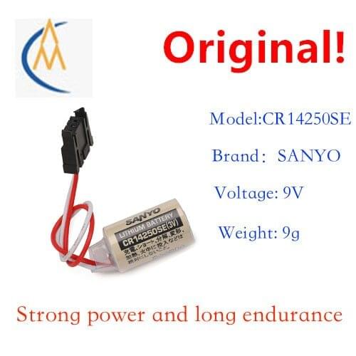 Sanyo cr14250se (1 / 2AA 3V) is applicable to lithium battery CP1H cp1l black head of Yonghong PLC servo machine