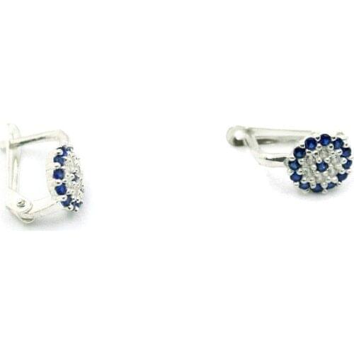 Aykat Cubic Zirconia Clip Silver Earrings Aykat Filigree Lady Earring, Women 'S Accessories, Women 'S Earrings, Earrings, Jewelry, womens Jewelry