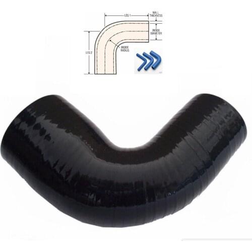 Silicone Joiner 90 Degree Bend Reducer Elbow Hose Pipe 64mm - 70mm 2.5" 2.75"