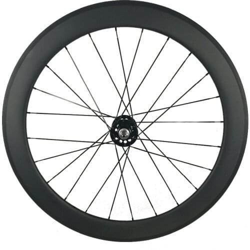 High Tg rodas estrada cycle carbon wheel/rim U shape 25 width 50mm Tubular carbon track&single speed with Novatec/Powerway hub