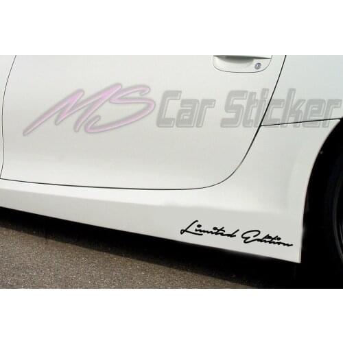 1Pair/2Pcs Limited Edition window Decal Sticker Sports Mind Motorsport Tunning KFZ 28cm