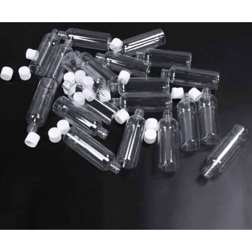 20 Pieces 100ml Plastic shampoo bottles Plastic Bottles for Travel Container for Cosmetics Lotion