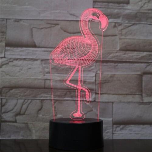 3d Night Light Luminaria Flamingo 3d Led Lamp Power Bank Light Fixtures Luminaria De Mesa Lamp Cute Children Gift Home Decor