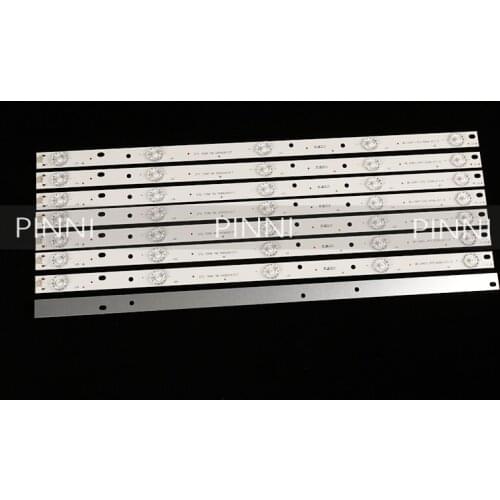 8pcs x 50 inch LED Backlight Strips for AKAI TV MS-L0967-L V3 A4 M192 TD C 0X R72-50004-017-13 CODICE A BARRE 21MQ300D 5-LEDs 6V