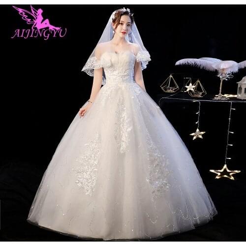 AIJINGYU Dress Muslim Mother Of The Bride Outfits Indian Turkey Rustic Boutiques 2021 White Wedding Gowns