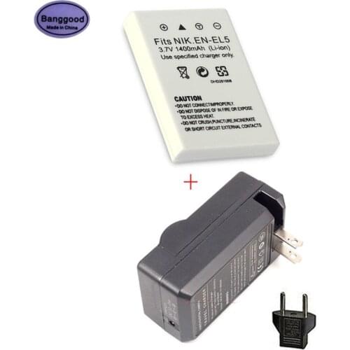 New 3.7V 1400mAh EN-EL5 EN EL5 ENEL5 Camera Battery for Nikon Coolpix P4 P80 P90 P100 P500 P510 P520 P530 P5000 P5100 5200 7900