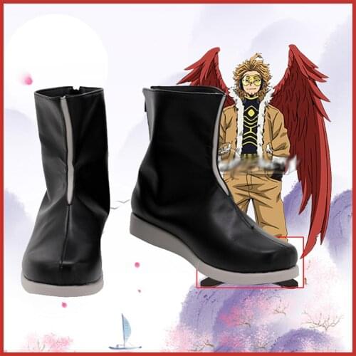 Anime My Hero Academia Hawks Cosplay Shoes Boots Halloween Costumes Accessory Custom Made