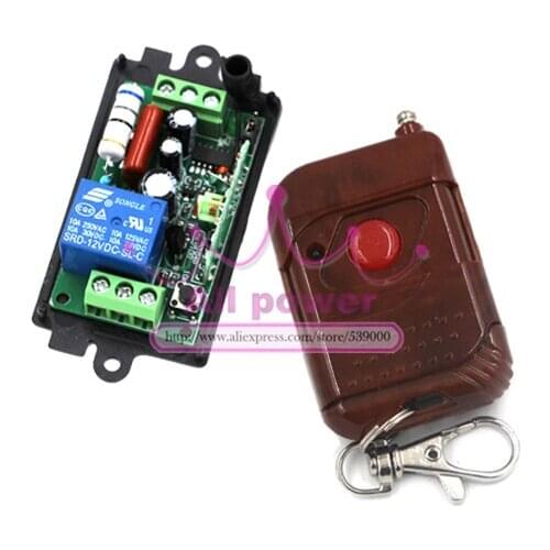 Free Shipping 1Channel Remote Control ON/OFF AC 110V 220V Remote Switch Controller For Light Lamp