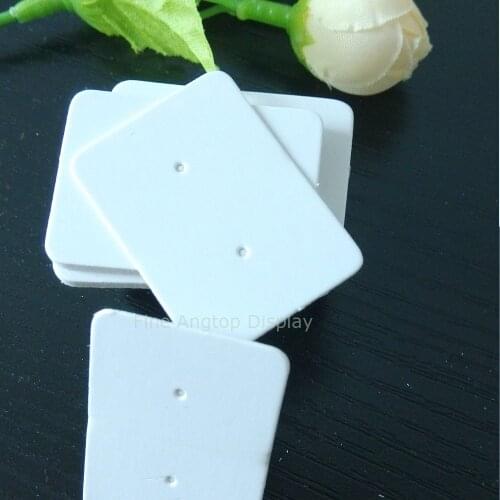 Free Shipping 200pcs/lot White Earring Cards Earring Paper Packing Cards Jewelry Cards 3.5x2.5cm