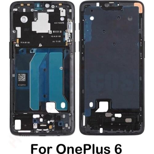For One Plus 6 Middle Frame Plate Bezel Housing Cover with side key For Oneplus 6 Bezel Plate Cover For Oneplus 1+6 Case