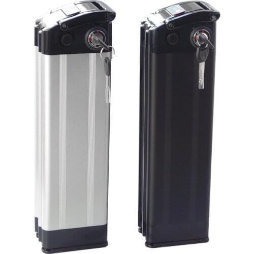 Bottom discharge Silver Fish Battery 250W 350W 24V 10Ah 12Ah 15Ah 20Ah Lithium ion Electric Bike Battery with 29.4V charger