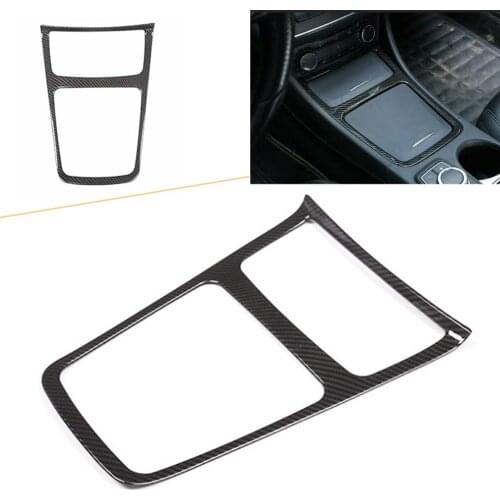 Car Center Console Panel Cover ABS Decoration Trim For Mercedes Benz A GLA CLA Class 2013 2014 2015 2016 2017 Carbon fiber Style