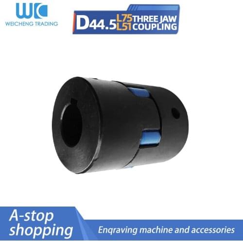 L-type three-jaw coupling L075 D44.5 L51 Bore 10/11/12/13/14/15/16/17/18/19/20/22/24/25mm