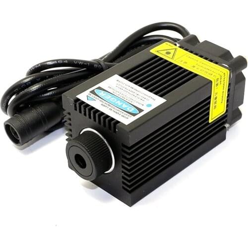 Mini Carving 405nm 500mw 33x55mm Dot Blue Laser Diode Module w/12V Adapter