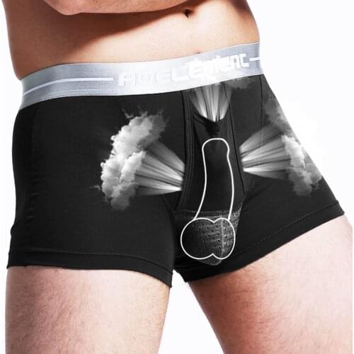 Men’s Breathe boxer Underwear Comfortable mens underpants Bullet Separation Scrotum Physiological underwear men cueca masculina