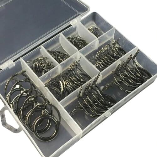 75PCS/Lot Mixed Size Fishing Rod Guide Tip Strong Line Rings Fishing Rod Guide Guides Tip Set Repair Kit DIY Eye Rings Tool