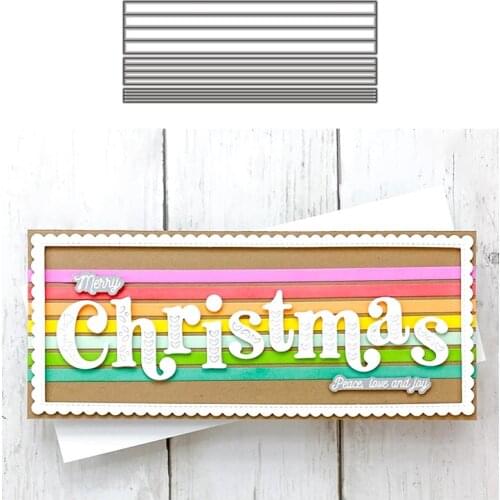 New Rectangle Stripe Mold Cutting Dies Stamps Dies Scrapbooking Mold Cut DIY Handmade Tools Craft Decoration 2021 New Metal Dies