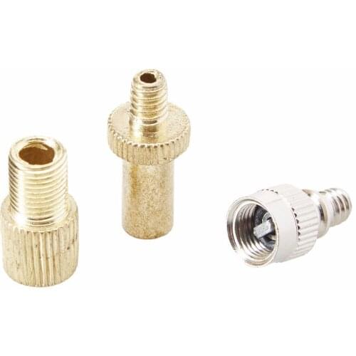 Whole Sale 200sets 3pcs Kit Presta Schrader woods Valve Adapter Converter Road Bike Bicycle Cycle Pump Tube