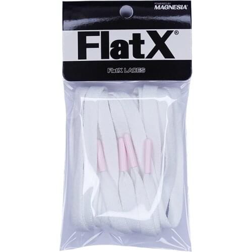 FlatX 8mm White/Goddess Pink Color Metal Tips Shoelaces High Quality Professional Sneaker Laces Shoelace Lacet