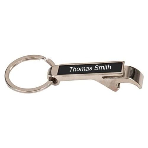 Custom Bottle Opener Hot sales cheap Personalized Silver Black Bottle Opener Laser Engraving low price steel opener