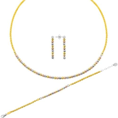 Silver 925 Sterling 3 Color Dorica Bulk Set