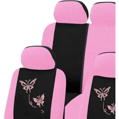 Universal Fashion Styling Full Set Butterfly Car Seat Protector Auto Interior Automotive Car Seat Cover